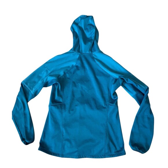 Under Armour Women's Small Fitted Blue Full Zip Lightweight Hooded Jacket - Picture 8 of 8